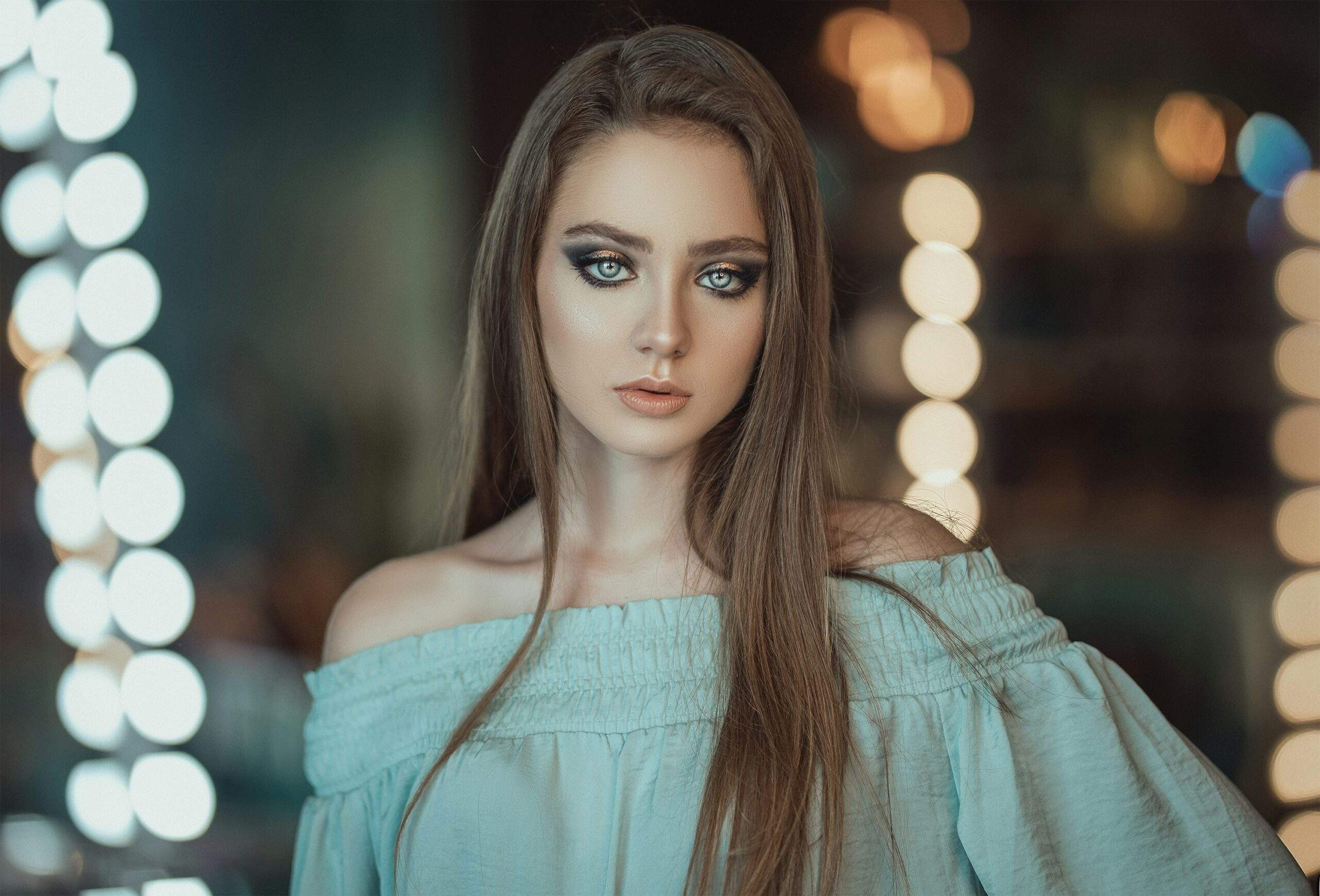 A glowing model showcasing effortless charm through natural makeup